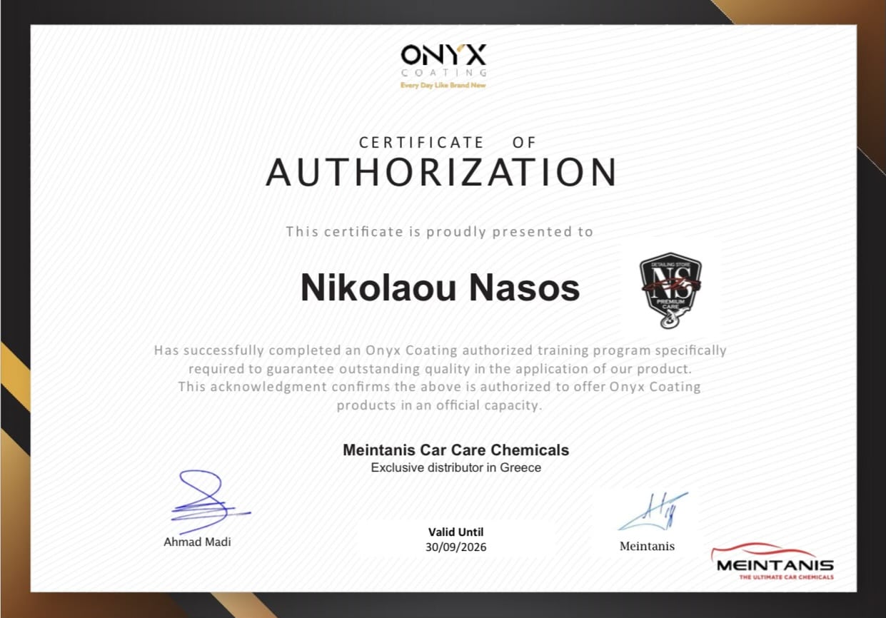 Onyx authorized center σε Γυάλισμα Αυτοκινήτου