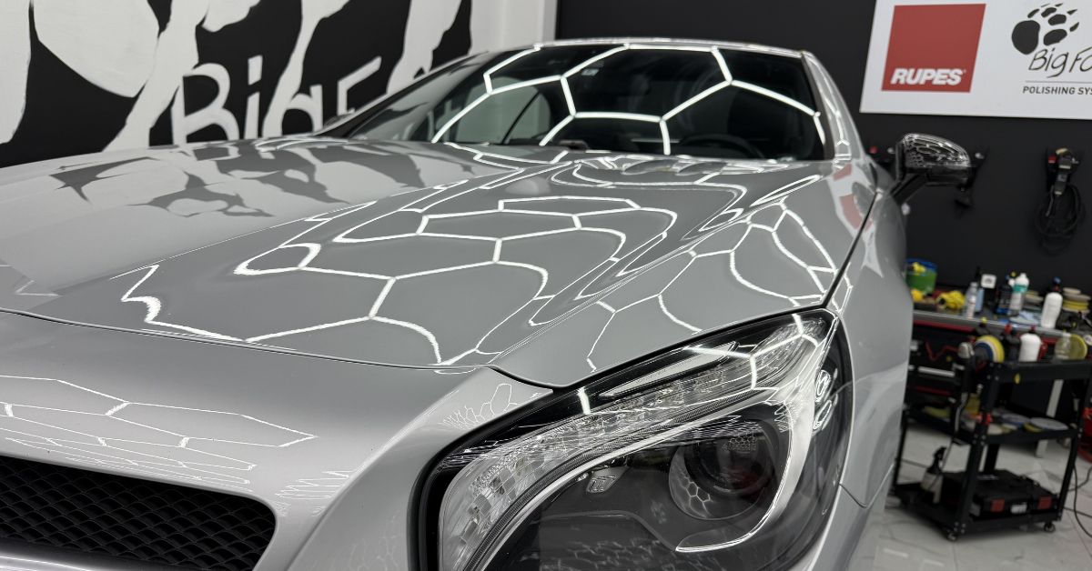 Mercedes Benz σε κεραμική επίστρωση ή κέρωμα αυτοκινήτου